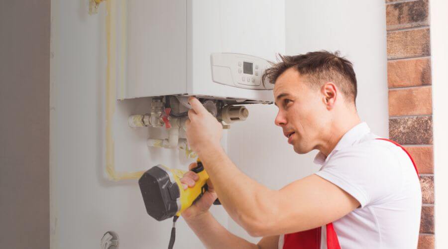 Local tankless water heater installation in Alna, ME